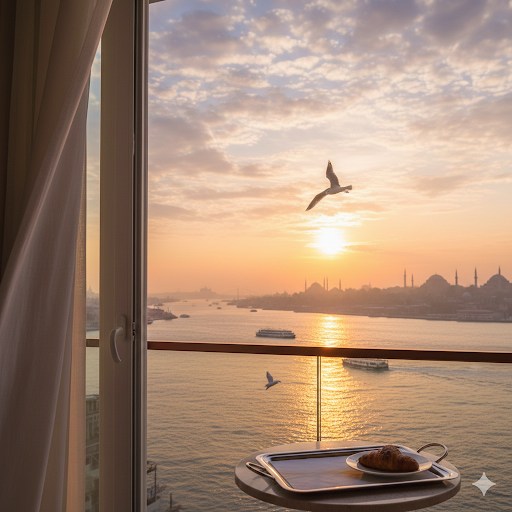 Ada Balyanoz Otel - deniz manzaralı kahvaltı